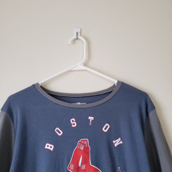 Boston Red Sox Women's Size Medium 3/4 Sleeve T Shirt MLB Blue NWT - Picture 2 of 11